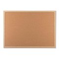 U Brands UBrands Cork Bulletin Board  23 x 17 Inches  Light Birch Wood Frame 265U00-01